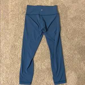 Lululemon wonder under luon, aquatic blue